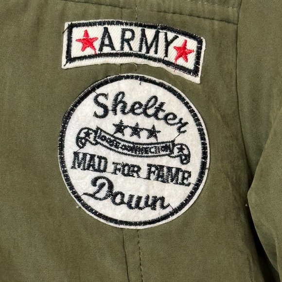 Retro Z&I Army Green High End Soft Fur Lined Parka Jacket Women’s M MINTY - Picture 3 of 10